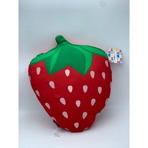 Novogratz Strawberry Indoor or Outdoor Decorative Throw Pillow 20" x 17"